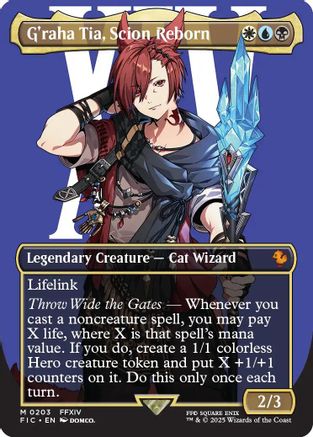 G'raha Tia, Scion Reborn (Borderless) (FIC-203) (Foil)