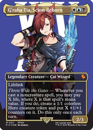 G'raha Tia, Scion Reborn (Borderless) (Surge Foil) (FIC-211)