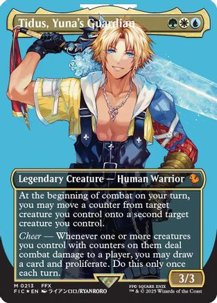 Tidus, Yuna's Guardian (Borderless) (Surge Foil) (FIC-213)