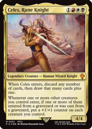 Celes, Rune Knight (FIC-001) (Foil)