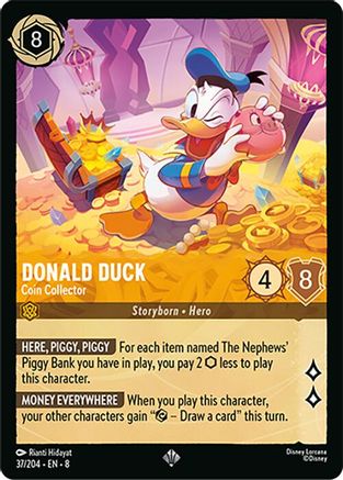 Donald Duck - Coin Collector (8-037) (Cold Foil)