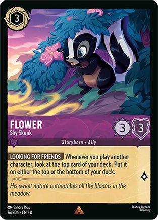Flower - Shy Skunk (8-076) (Cold Foil)