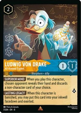 Ludwig Von Drake - All-Around Expert (8-007) (Cold Foil)