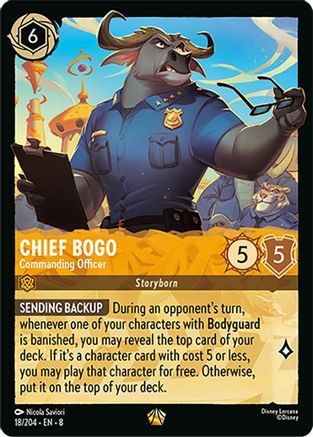Chief Bogo- Commanding Officer (8-018) (Cold Foil)