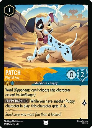Patch - Playful Pup (8-025) (Cold Foil)