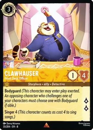 Clawhauser - Front Desk Officer (8-035) (Cold Foil)