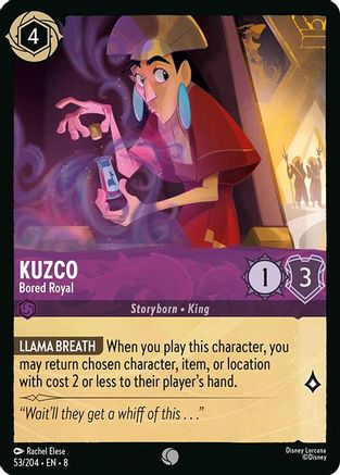 Kuzco - Bored Royal (8-053) (Cold Foil)