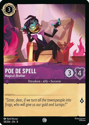 Poe De Spell - Magica's Brother (8-058) (Cold Foil)