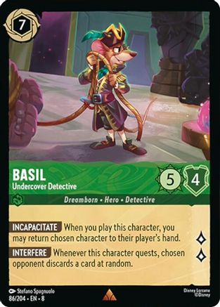 Basil - Undercover Detective (8-086) (Cold Foil)