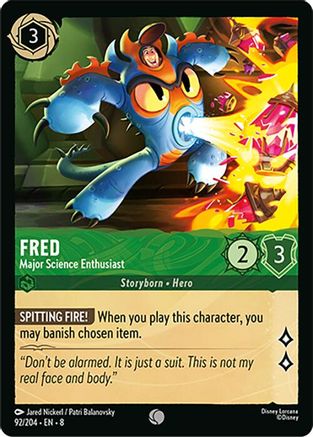 Fred - Major Science Enthusiast (8-092) (Cold Foil)