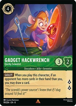 Gadget Hackwrench - Quirky Scientist (8-099) (Cold Foil)