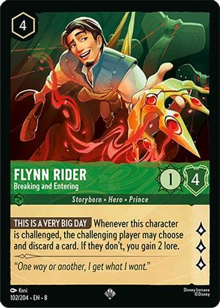 Flynn Rider - Breaking and Entering (8-102) (Cold Foil)