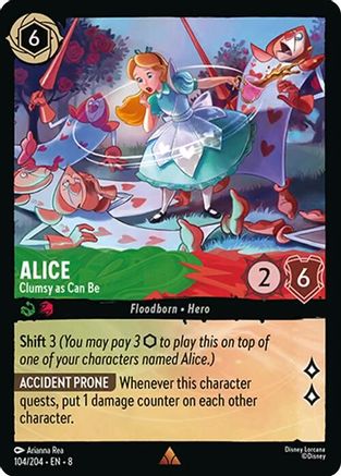 Alice - Clumsy as Can Be (8-104) (Cold Foil)