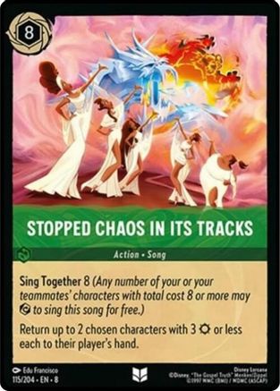 Stopped Chaos in Its tracks (8-115) (Cold Foil)