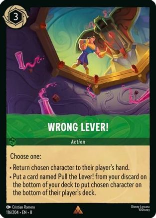 Wrong Lever! (8-116) (Cold Foil)