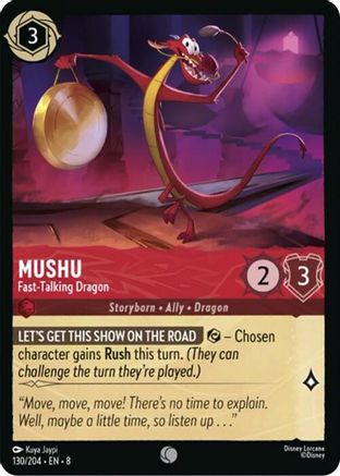 Mushu - Fast-Talking Dragon (8-130) (Cold Foil)