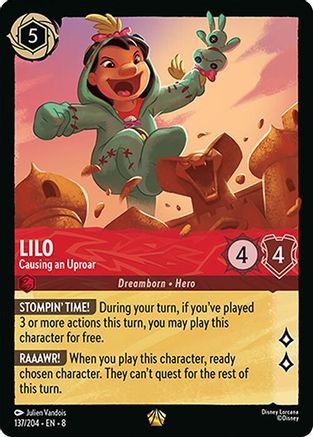 Lilo - Causing an Uproar (8-137) (Cold Foil)