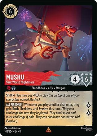 Mushu - Your Worst Nightmare (8-142) (Cold Foil)