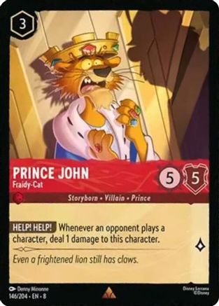 Prince John - Fraidy-Cat (8-146) (Cold Foil)