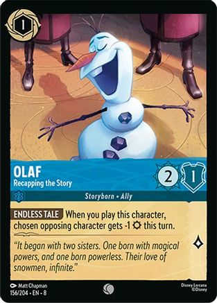 Olaf - Recapping the Story (8-154) (Cold Foil)