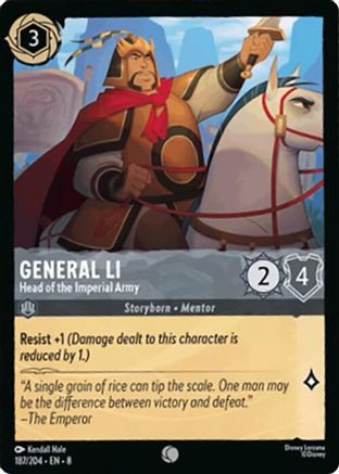 General Li - Head of the Imperial Army (8-187) (Cold Foil)