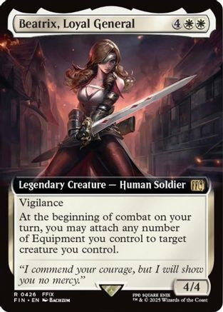 Beatrix, Loyal General (FIN-426) (Extended Art) (Foil)
