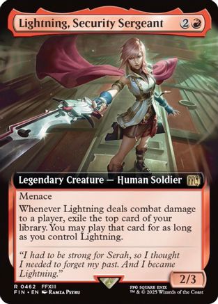 Lightning, Security Sergeant (FIN-462) (Extended Art) (Foil)
