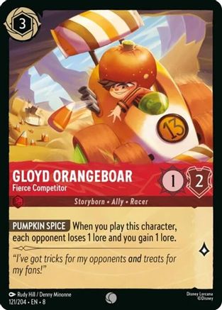 Gloyd Orangeboar - Fierce Competitor (8-121) (Cold Foil)