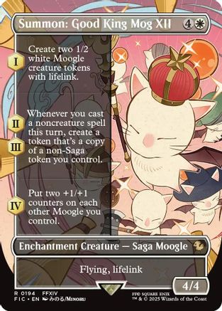 Summon: Good King Mog XII (Borderless) (FIC-194)