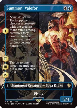 Summon: Valefor (Borderless) (FIC-197) (Foil)