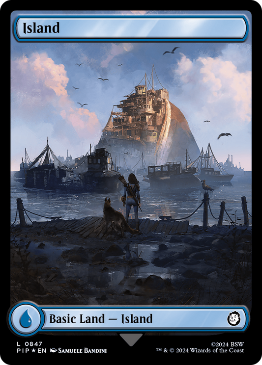 Island (PIP-847) (Full Art) (Surge Foil)