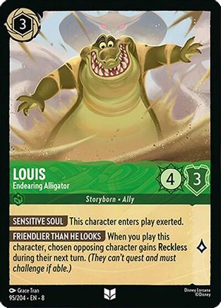 Louis - Endearing Alligator (8-095) (Cold Foil)
