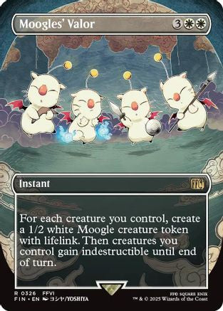 Moogles' Valor (FIN-326) (Borderless) (Foil)