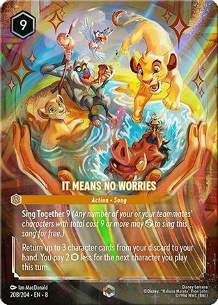 It Means No Worries (Enchanted) (8-208) (Holofoil)