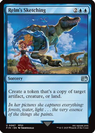 Relm's Sketching (FIN-067) (Foil)