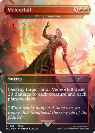Meteorfall - Star of Extinction (Rainbow Foil) (SLD-1862)