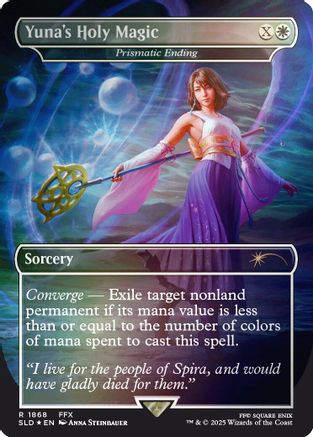 Yuna's Holy Magic - Prismatic Ending (Rainbow Foil) (SLD-1868)