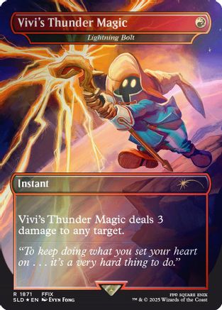 Vivi's Thunder Magic - Lightning Bolt (Rainbow Foil) (SLD-1871)