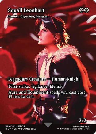 Squall Leonhart / Danitha Capashen, Paragon (FCA-022) (Borderless) (Foil)