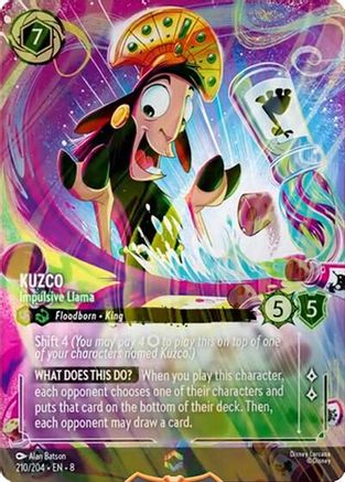 Kuzco - Impulsive Llama (Enchanted) (8-210) (Holofoil)