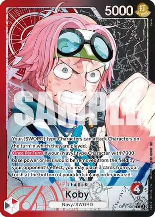 Koby (001) (Alternate Art) (OP11-001) (Foil)