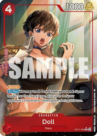 Doll (Alternate Art) (OP11-008) (Foil)
