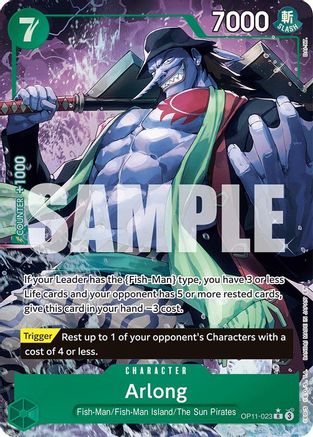 Arlong (Alternate Art) (OP11-023) (Foil)