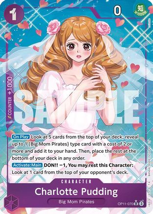 Charlotte Pudding (Alternate Art) (OP11-070) (Foil)