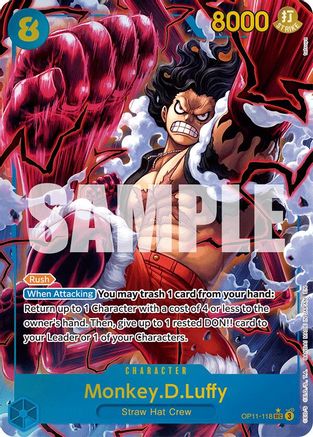 Monkey.D.Luffy (118) (Alternate Art) (OP11-118) (Foil)