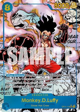 Monkey.D.Luffy (118) (Manga) (OP11-118) (Foil)