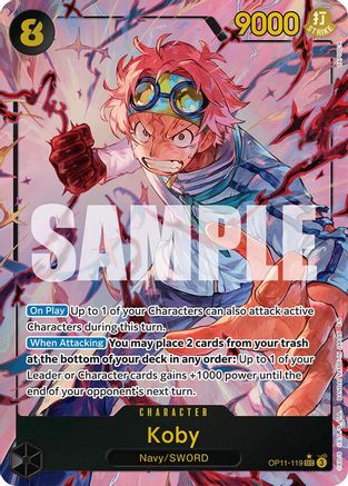 Koby (119) (Alternate Art) (OP11-119) (Foil)