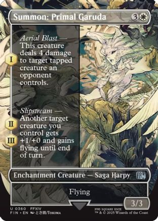 Summon: Primal Garuda (FIN-360) (Borderless) (Foil)