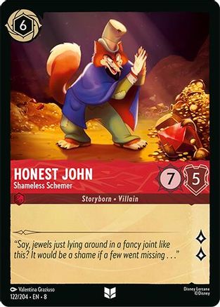 Honest John - Shameless Schemer (8-122) (Cold Foil)