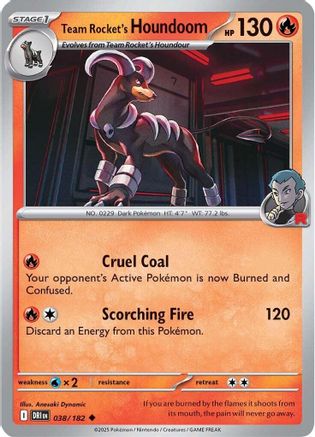Team Rocket's Houndoom (DRI-038) (Reverse Holofoil)